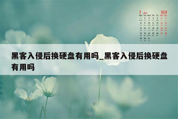 黑客入侵后换硬盘有用吗_黑客入侵后换硬盘有用吗