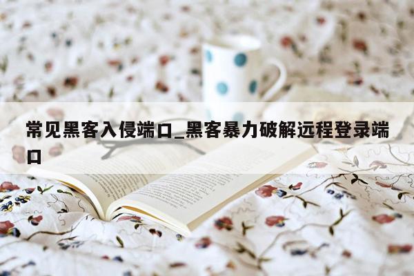 常见黑客入侵端口_黑客暴力破解远程登录端口