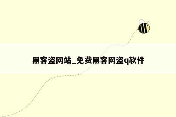 黑客盗网站_免费黑客网盗q软件