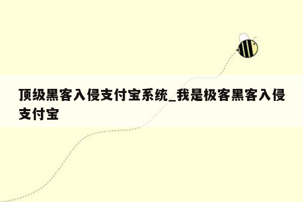 顶级黑客入侵支付宝系统_我是极客黑客入侵支付宝