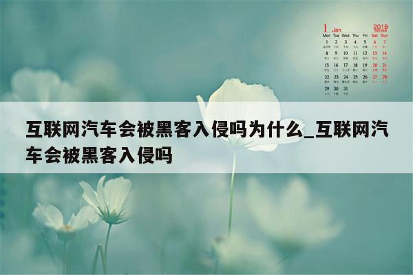 互联网汽车会被黑客入侵吗为什么_互联网汽车会被黑客入侵吗