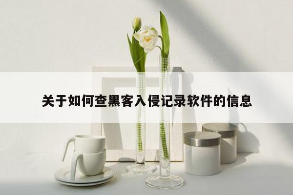 关于如何查黑客入侵记录软件的信息