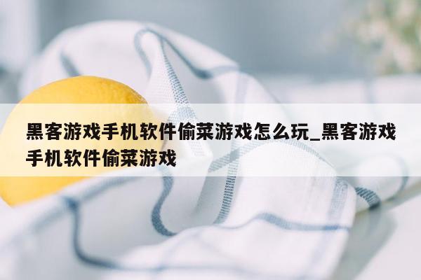 黑客游戏手机软件偷菜游戏怎么玩_黑客游戏手机软件偷菜游戏