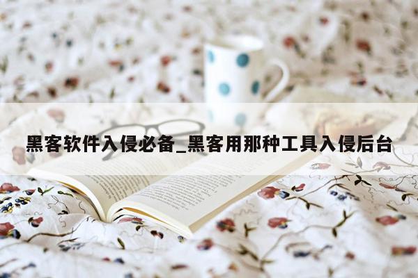 黑客软件入侵必备_黑客用那种工具入侵后台