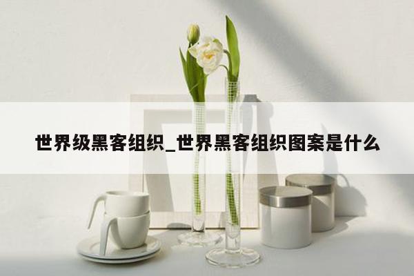 世界级黑客组织_世界黑客组织图案是什么