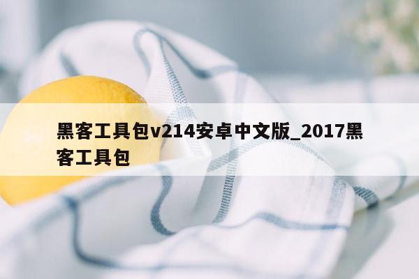 黑客工具包v214安卓中文版_2017黑客工具包