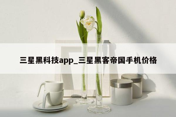 三星黑科技app_三星黑客帝国手机价格