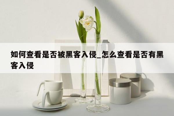 如何查看是否被黑客入侵_怎么查看是否有黑客入侵